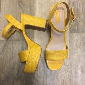 Yellow Platform Heels